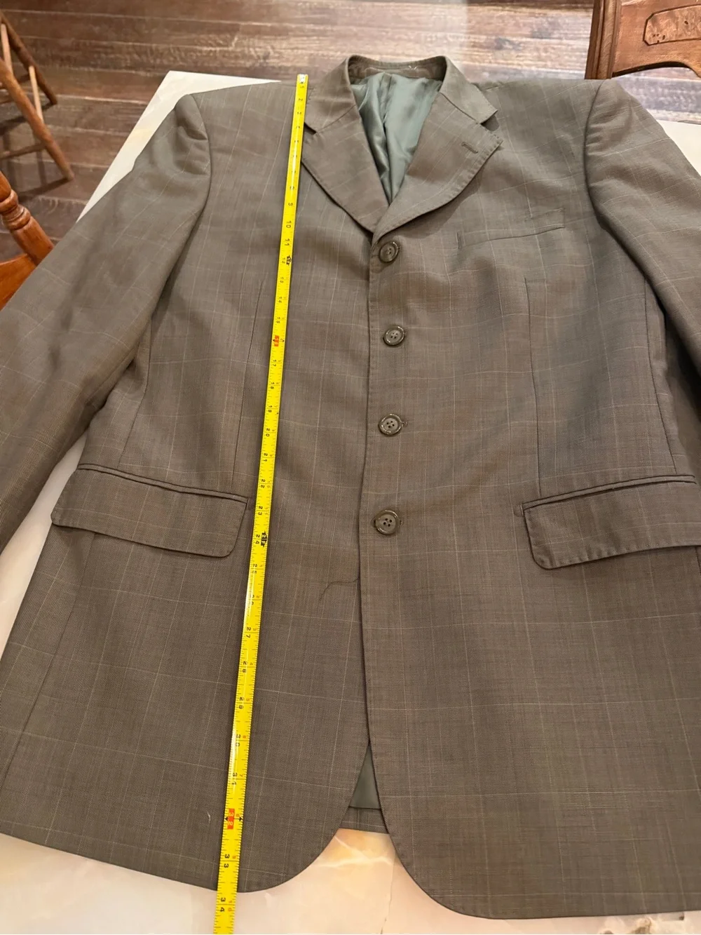 Men's Lightweight Gray Plaid Shirt Jacket